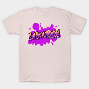 Saskatoon Urban Clothing  Pink Graffiti Style T-Shirt